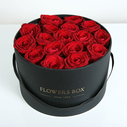 Коробка с розами