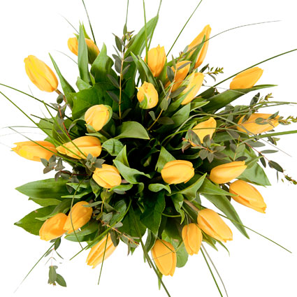 Букет из жёлтых тюльпанов: Пробуди чувства