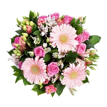 Розовый букет цветов для Мамы